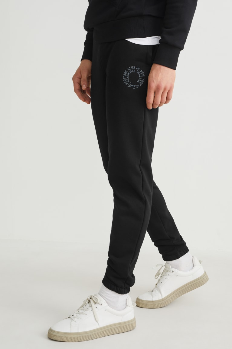 Calças C&A Joggers Masculino Pretas | 19284ZAHU