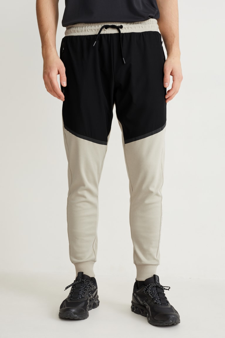 Calças C&A Joggers Masculino Pretas Bege | 50723CUBH