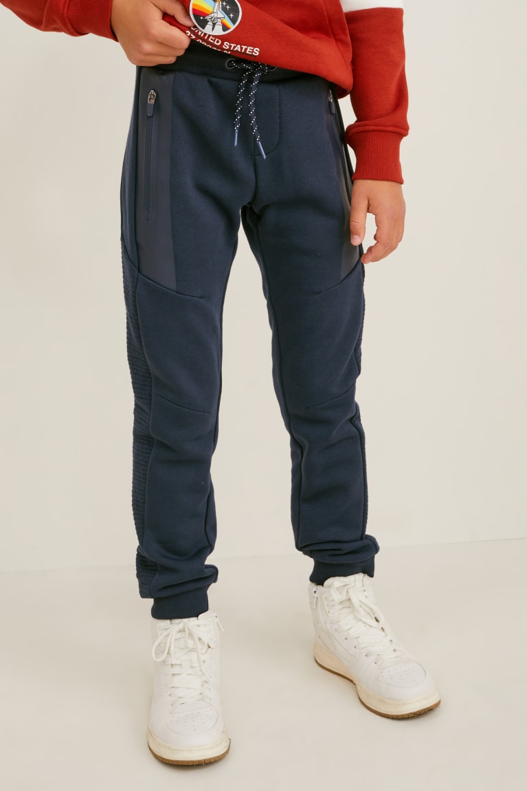 Calças C&A Joggers Menino Azuis Escuro | 38105EYWZ