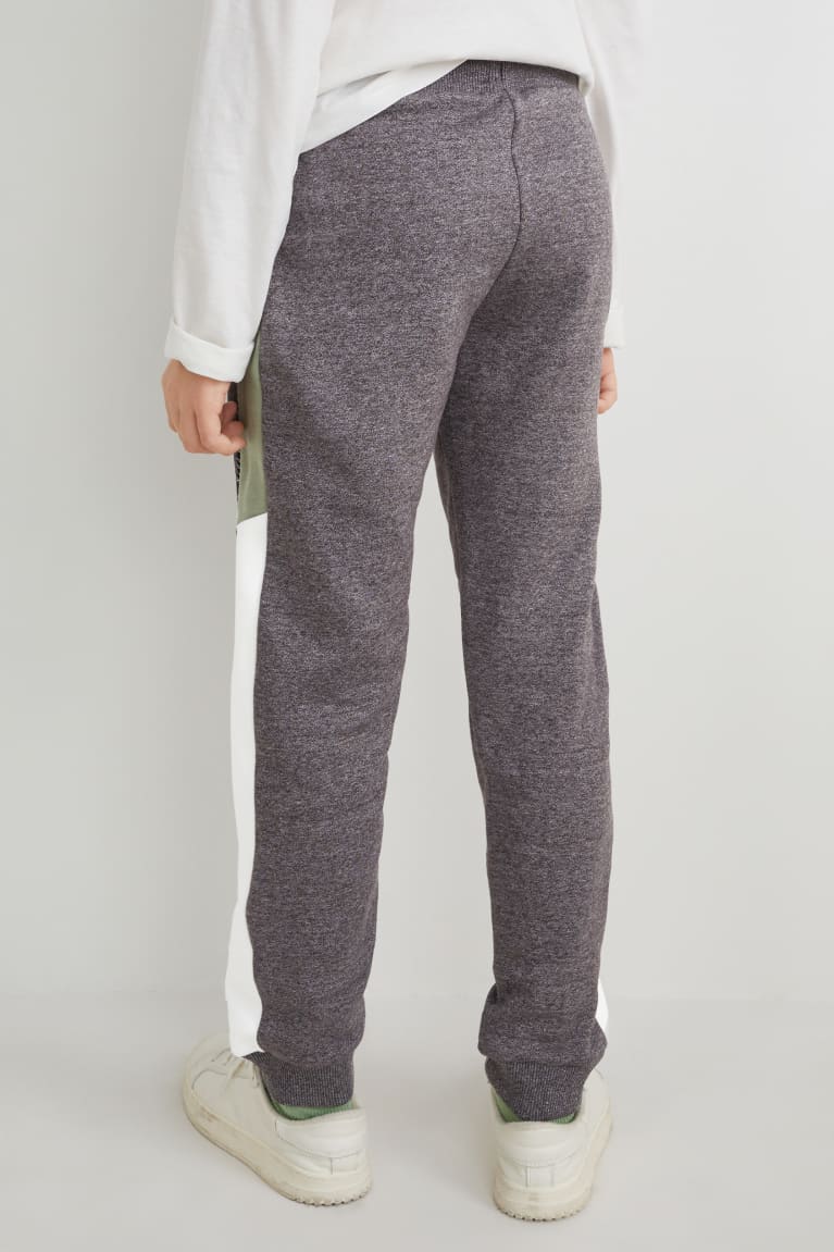 Calças C&A Joggers Menino Cinzentas | 74589PMHD