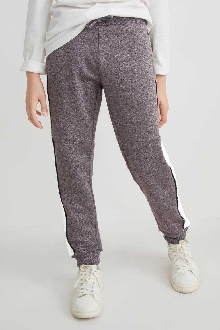 Calças C&A Joggers Menino Cinzentas | 74589PMHD