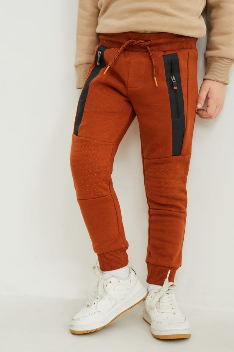 Calças C&A Joggers Menino Marrom | 08296FLZM