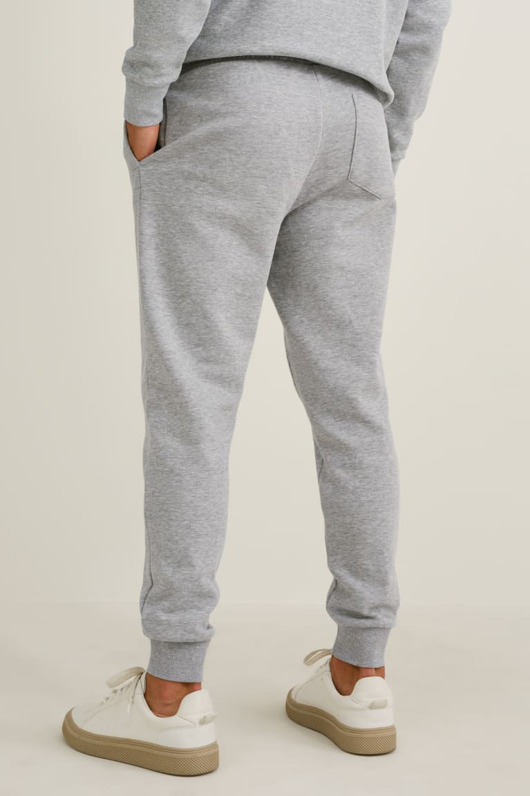 Calças C&A Joggers With Organic Algodão Masculino Luz Cinzentas | 39102RJPE