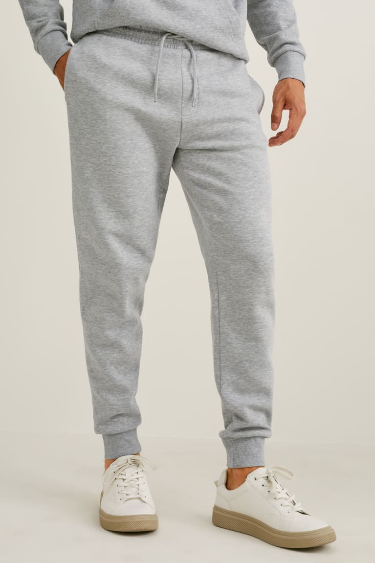 Calças C&A Joggers With Organic Algodão Masculino Luz Cinzentas | 39102RJPE