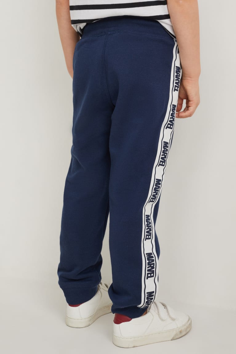 Calças C&A Marvel Joggers Menino Azuis Escuro | 93420NDHY