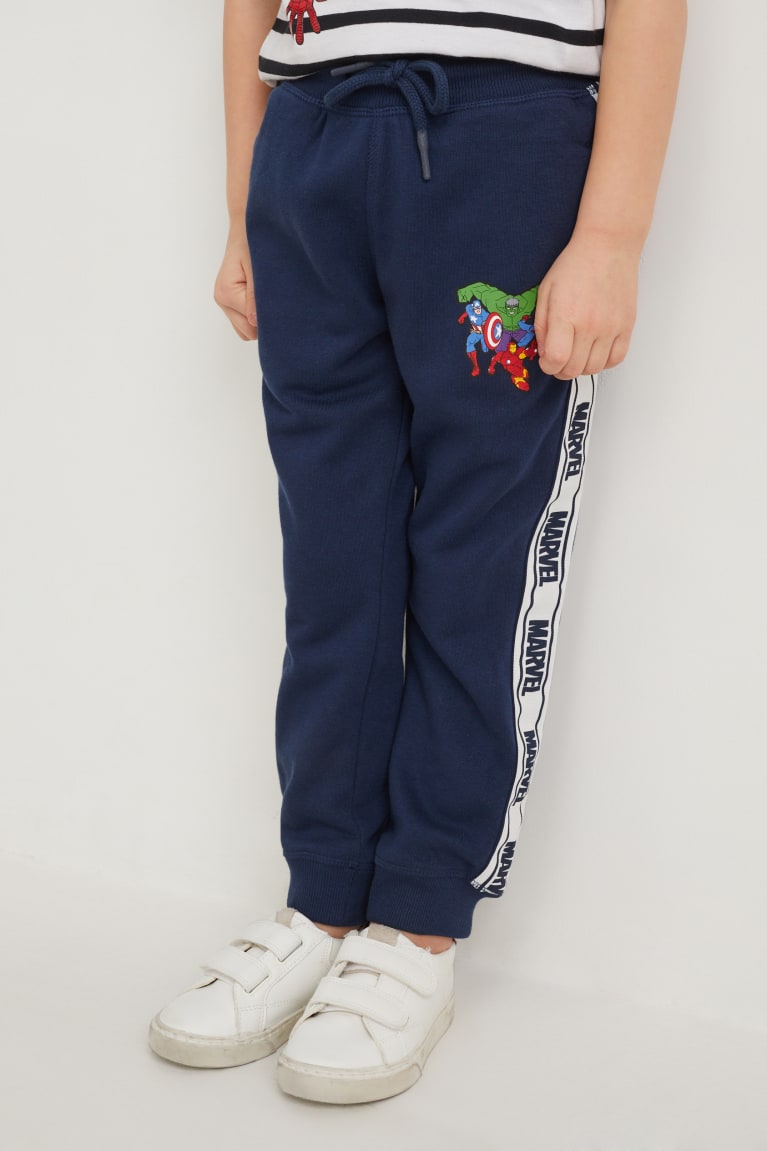 Calças C&A Marvel Joggers Menino Azuis Escuro | 93420NDHY