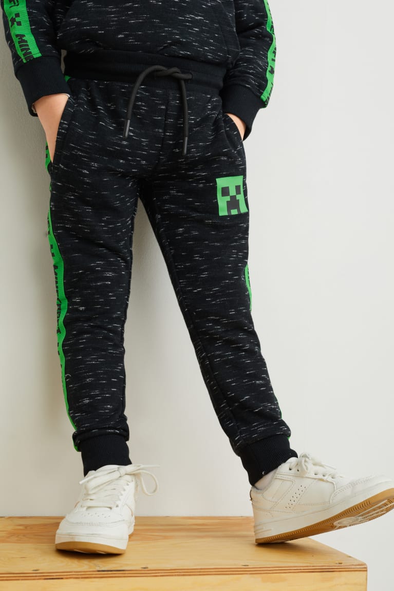 Calças C&A Minecraft Joggers Menino Cinzentas Escuro | 83016SDQP