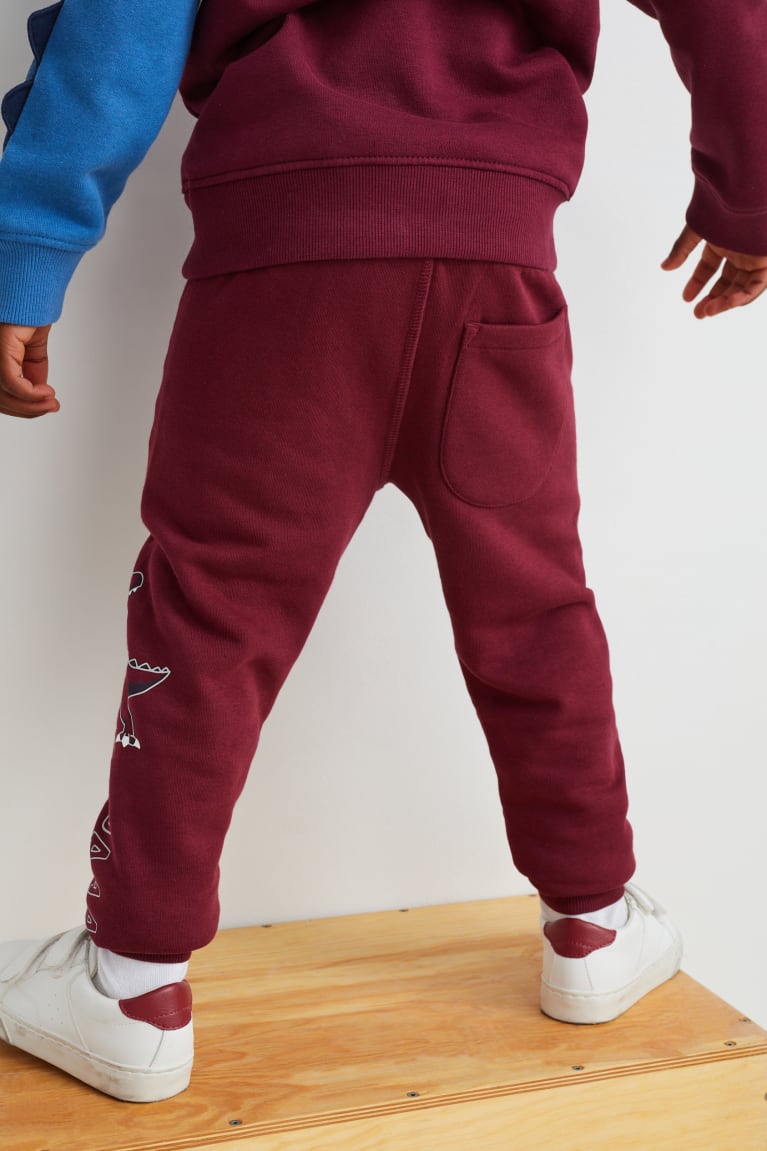 Calças C&A Multipack Of 2 Joggers Menino Bordeaux | 39017EMNW