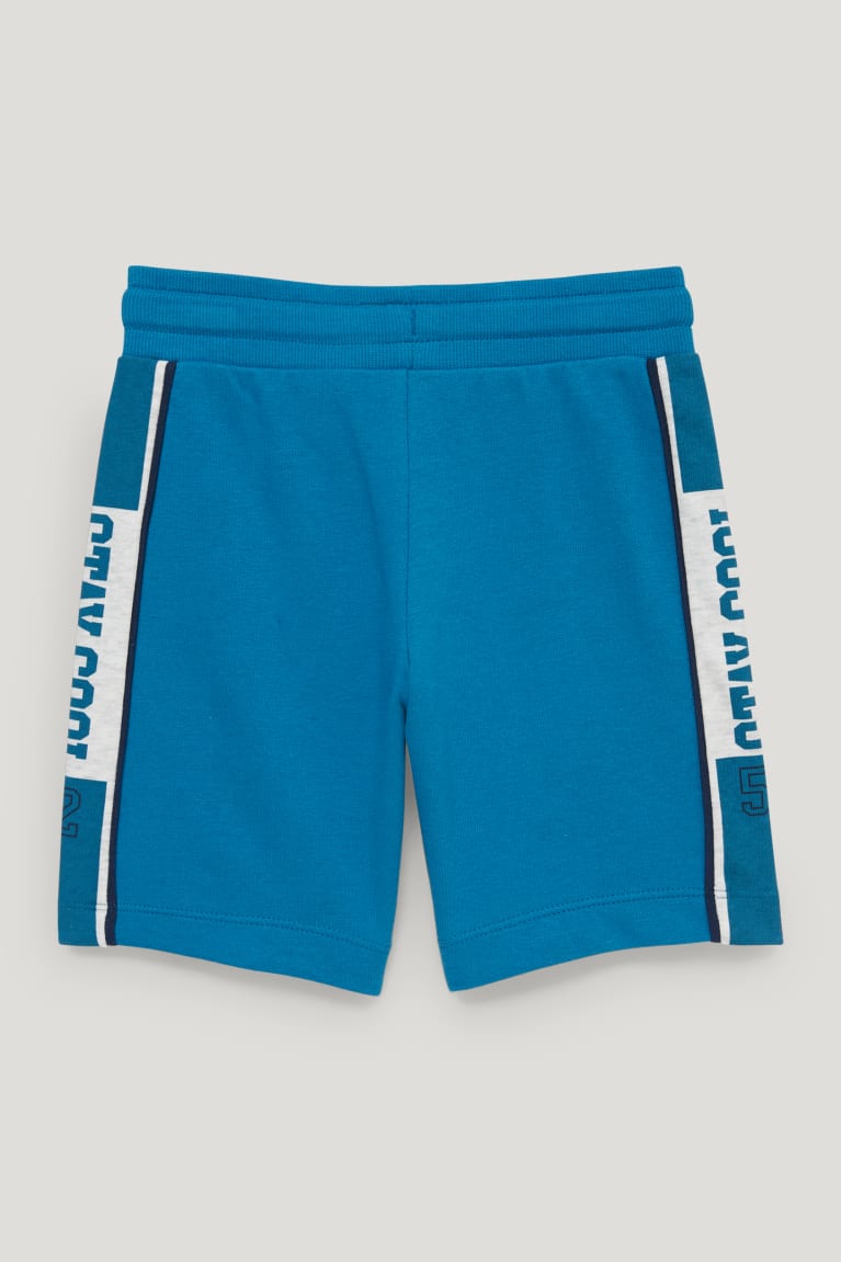 Calças C&A Sweat Bermuda Menino Azuis | 29681YXLT