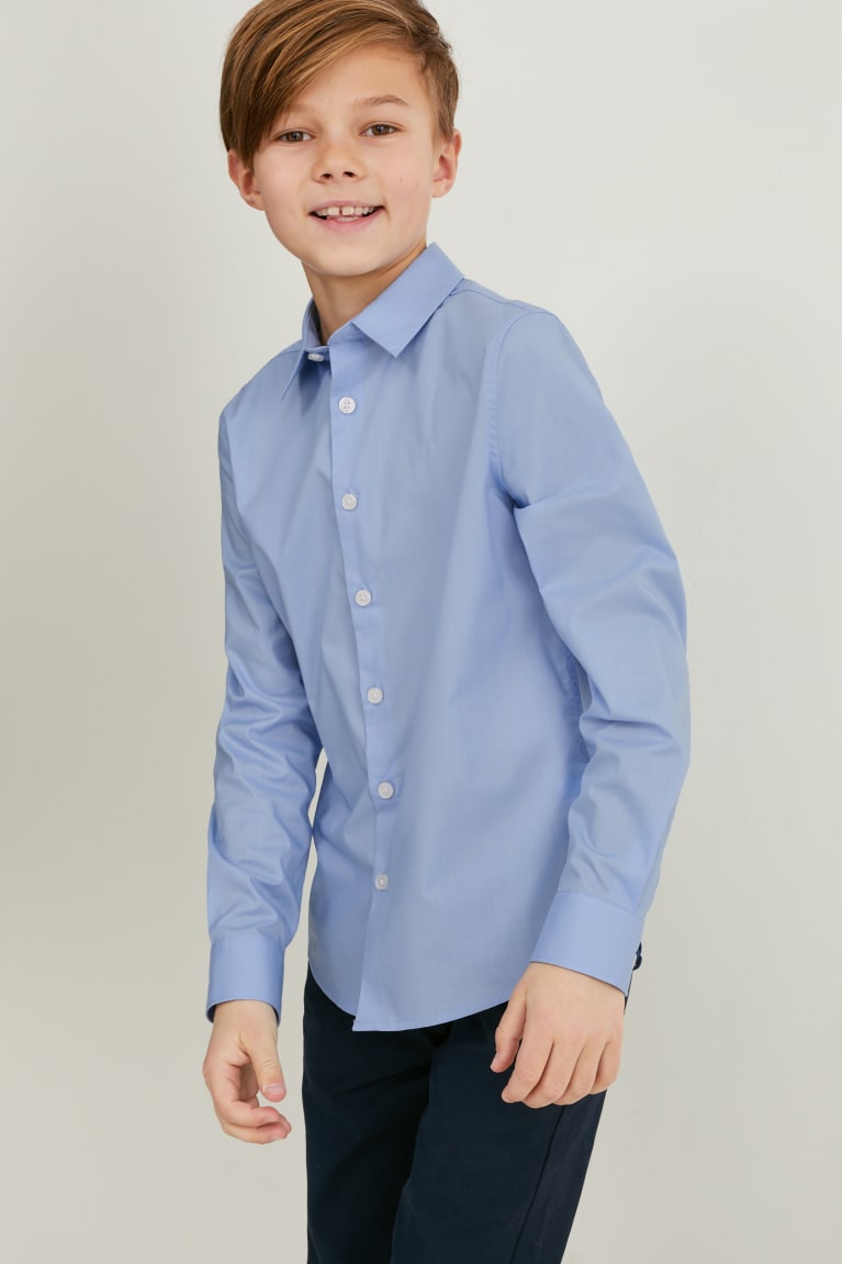 Camisas C&A Menino Luz Azuis | 32486MNCS