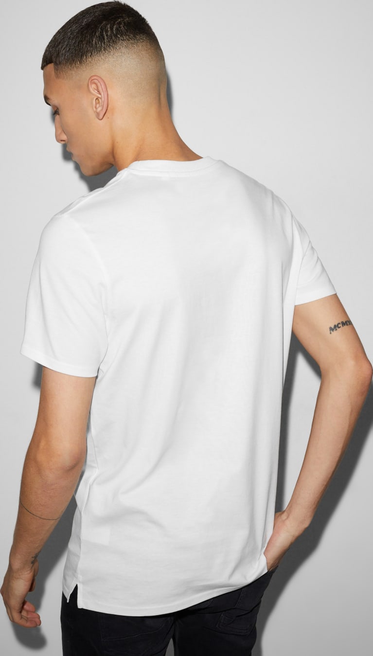 Camiseta C&A Clockhouse Masculino Branco | 29156UPHQ