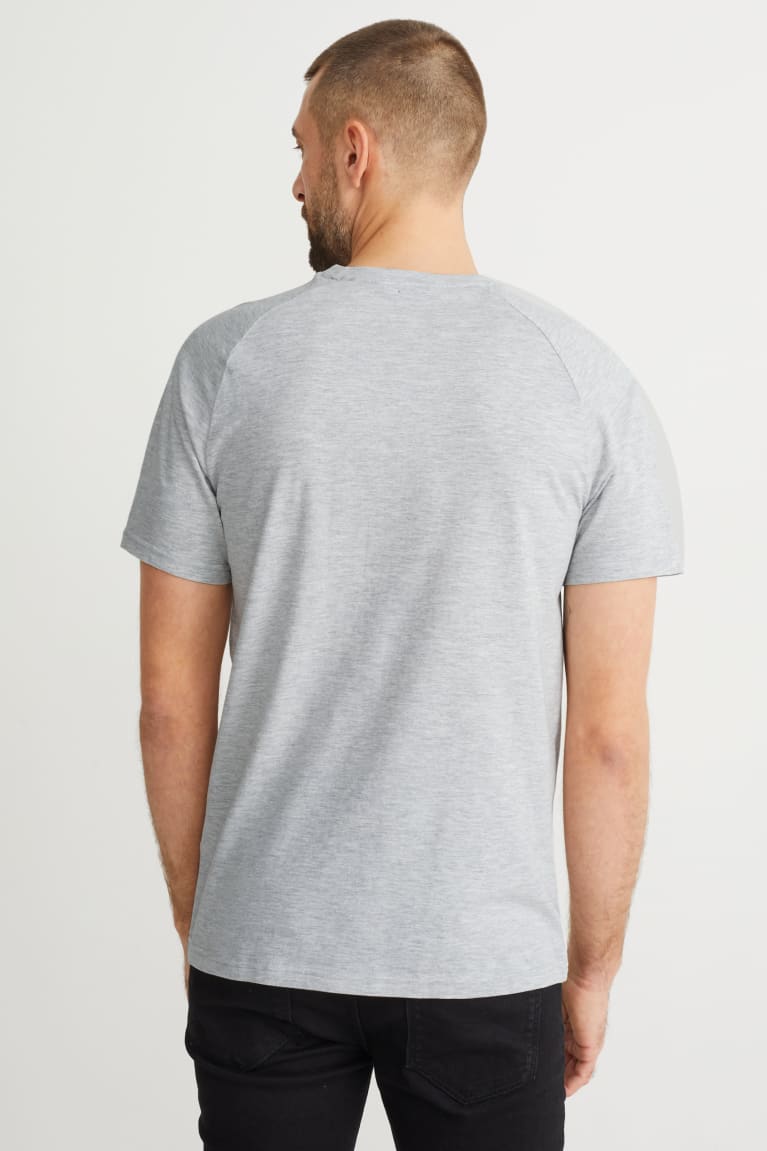 Camiseta C&A Masculino Luz Cinzentas | 95873RXHO