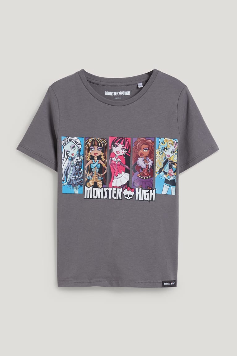 Camiseta C&A Monster High Sleeve Menina Cinzentas Escuro | 10952DGZR