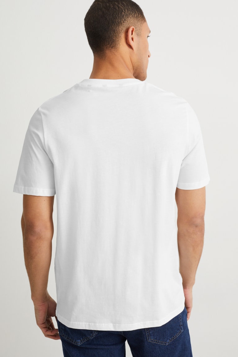 Camiseta C&A Organic Algodão Masculino Branco | 13674TKQL