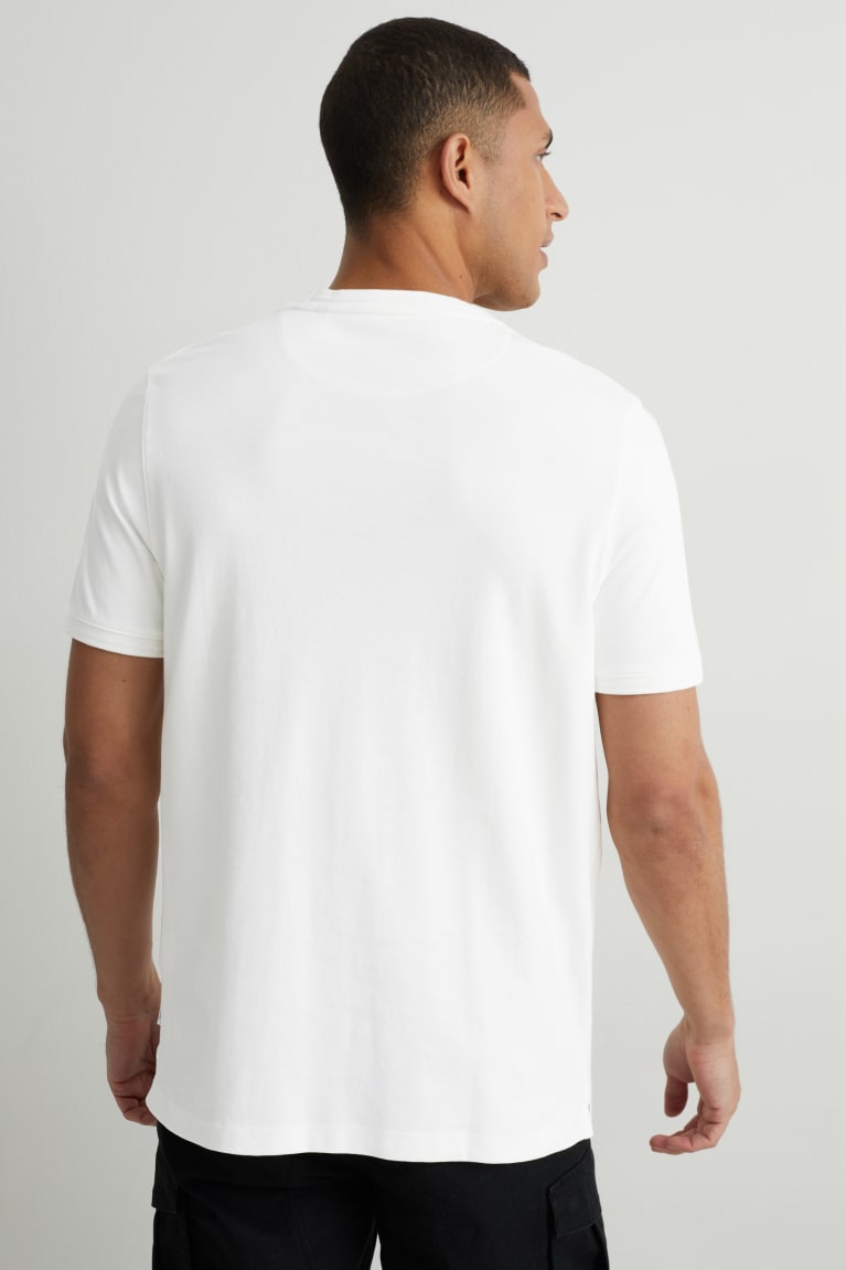 Camiseta C&A Pima Algodão Masculino Branco | 05963VGEY