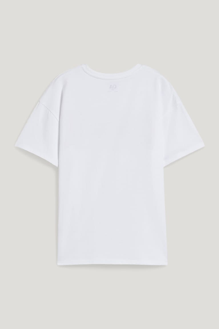 Camiseta C&A Sleeve Menina Branco | 39426VIFE