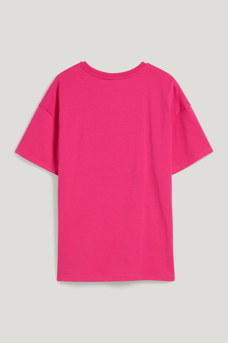 Camiseta C&A Sleeve Menina Rosa | 43890TEBR