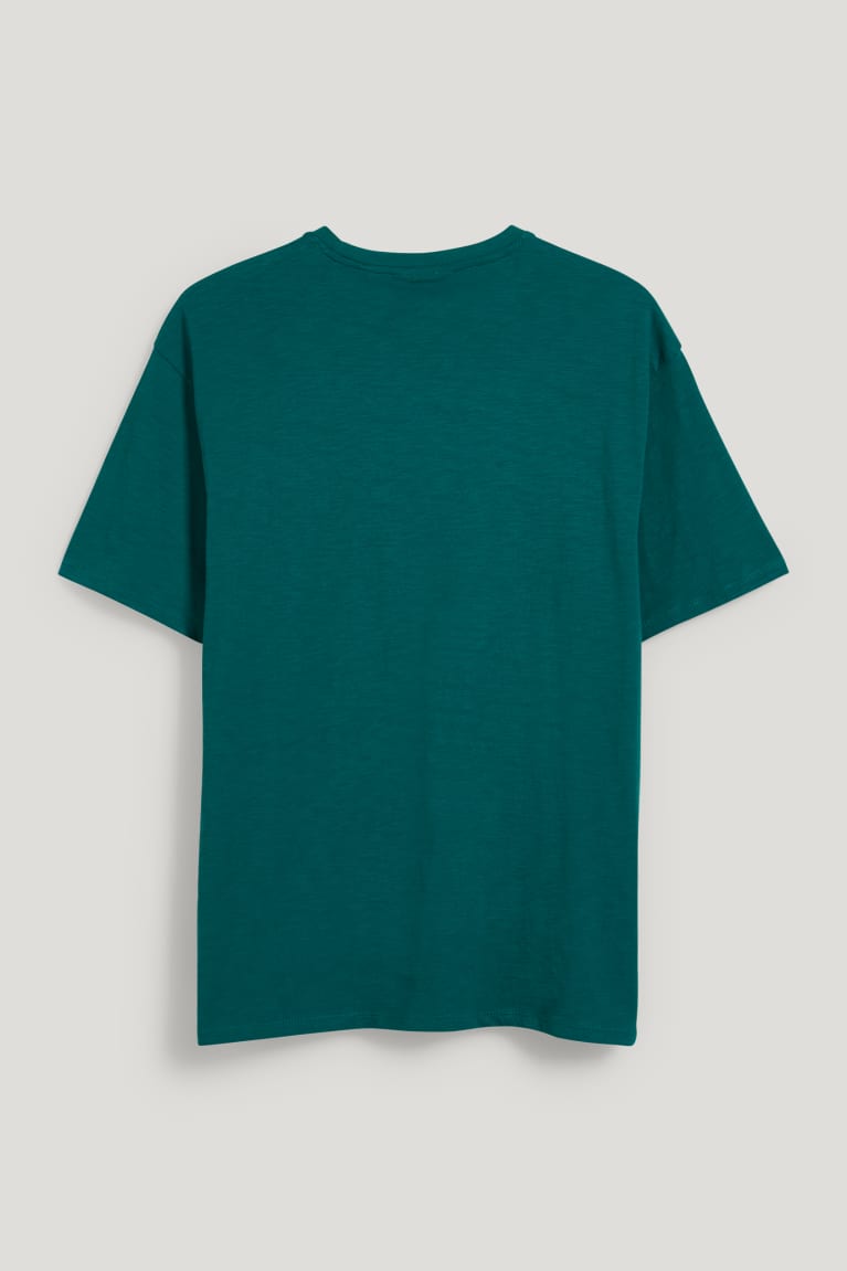 Camiseta C&A With In-conversion Algodão Masculino Verdes | 21834UQLD