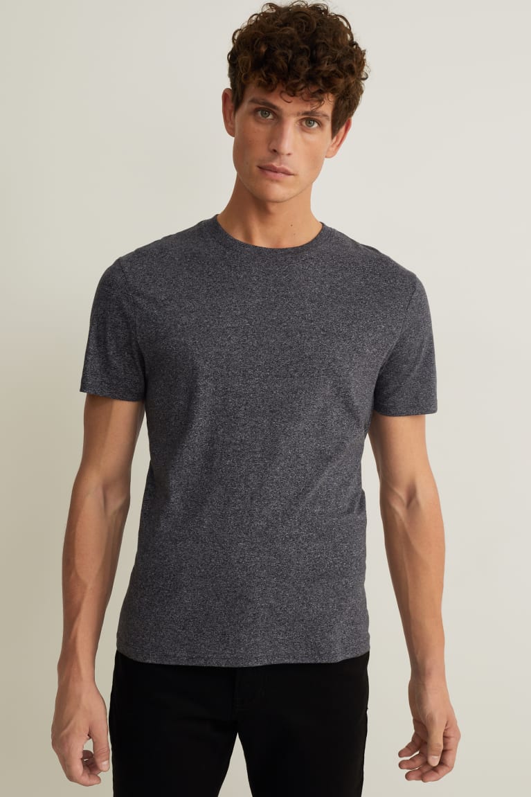 Camiseta C&A With Organic Algodão Masculino Cinzentas | 31405AYTO