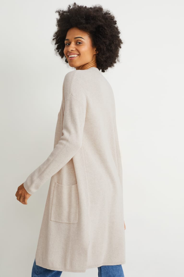 Cardigan C&A Basic Feminino Creme | 08423TBVD