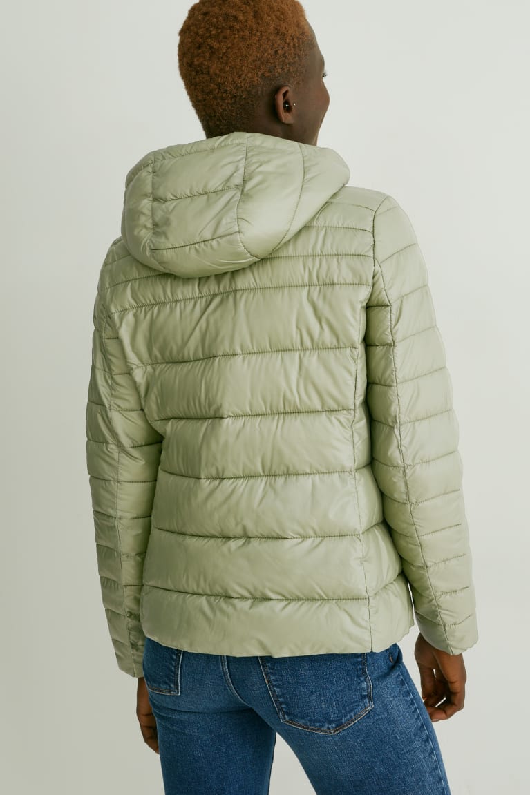 Casaco C&A Acolchoado Gilet Bionic-finish®eco- Recycled Feminino Verdes | 49812XBCT