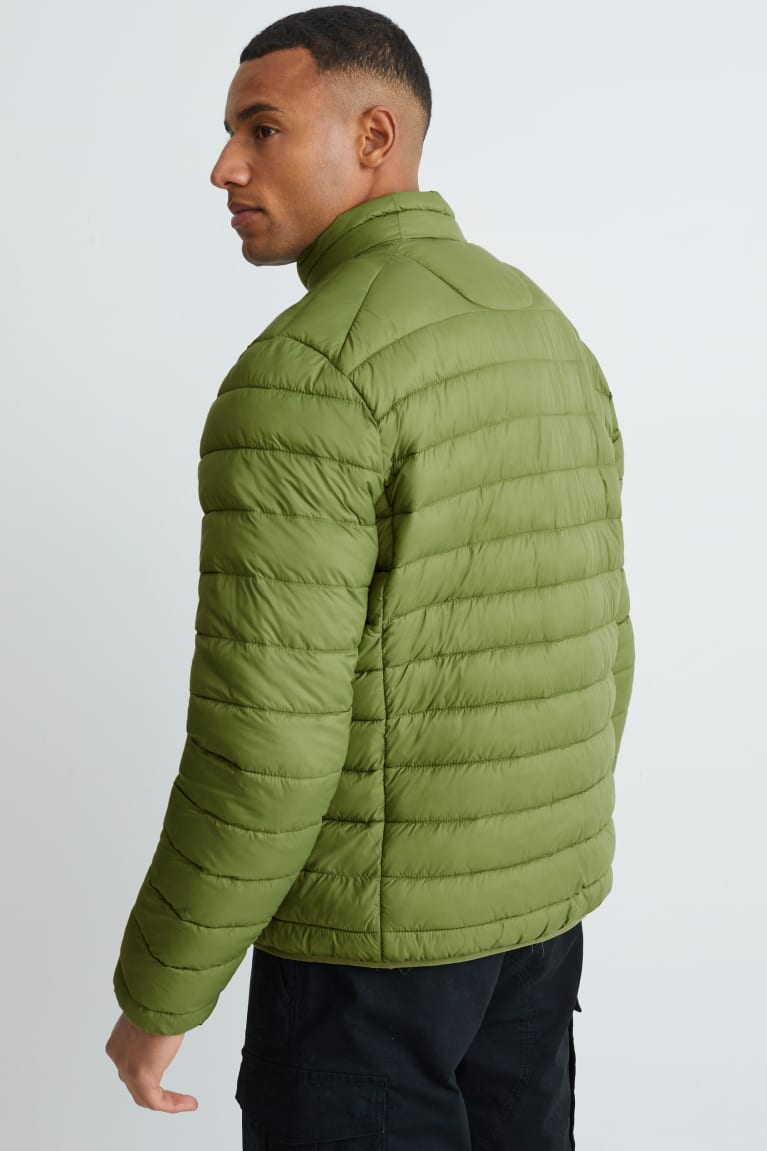 Casaco C&A Acolchoado Recycled Masculino Verdes | 60349HWGL