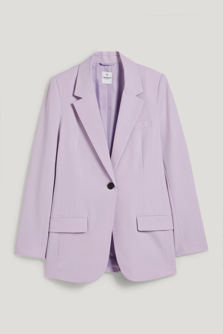 Casaco C&A Clockhouse Blazer Feminino Luz Roxo | 64150GVCU