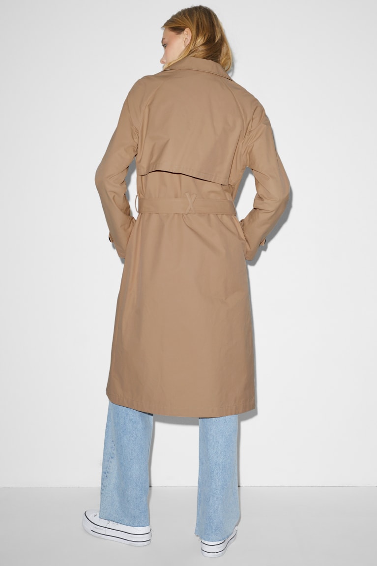 Casaco C&A Clockhouse Trench Feminino Bege | 08692JEGP