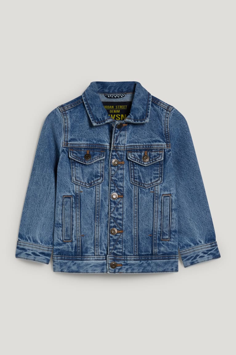 Casaco C&A Denim Menina Azuis Luz Azuis | 79086VFJK