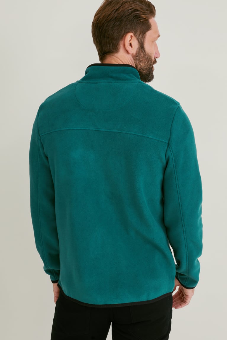 Casaco C&A Fleece Thermolite® Ecomade Recycled Masculino Verdes | 14027GTNY