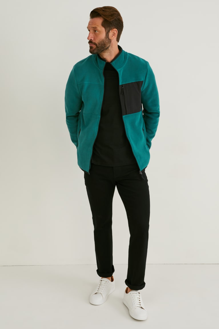 Casaco C&A Fleece Thermolite® Ecomade Recycled Masculino Verdes | 14027GTNY