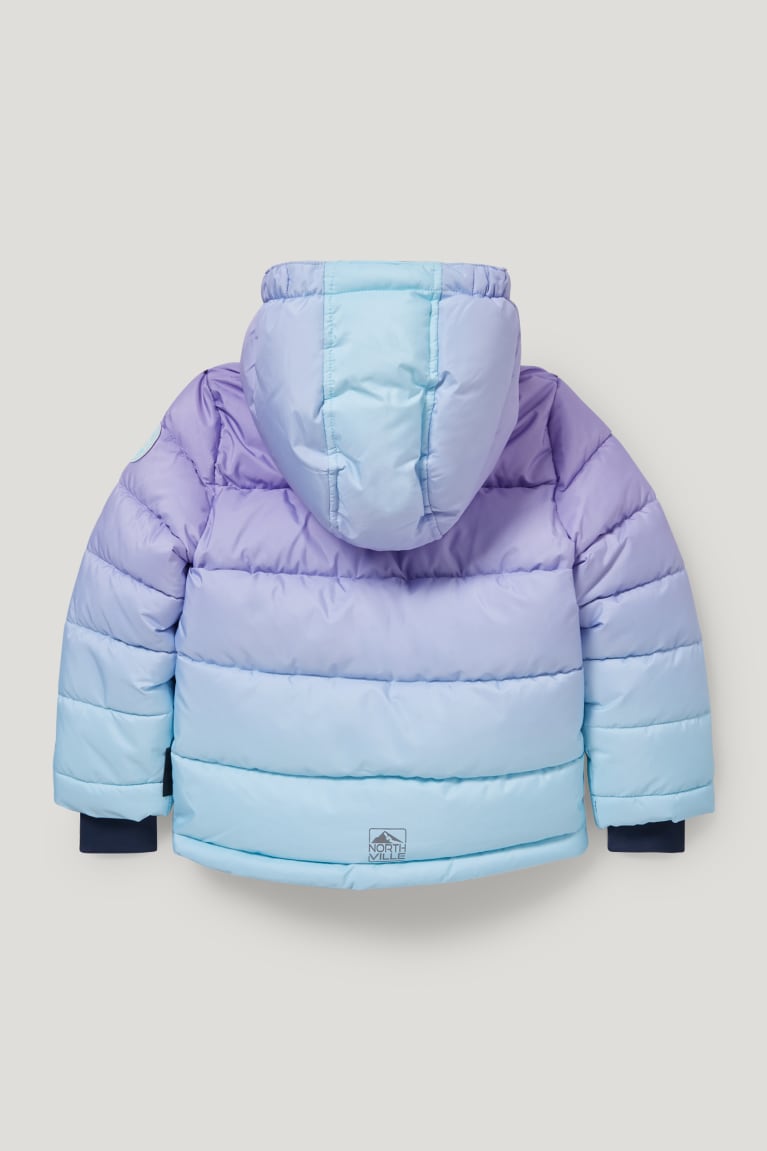 Casaco C&A Ski With Hood Recycled Menina Luz Roxo | 81359BONC