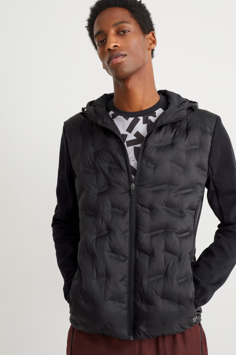 Casaco C&A Technical With Hood Recycled Masculino Pretas | 26789QXAR