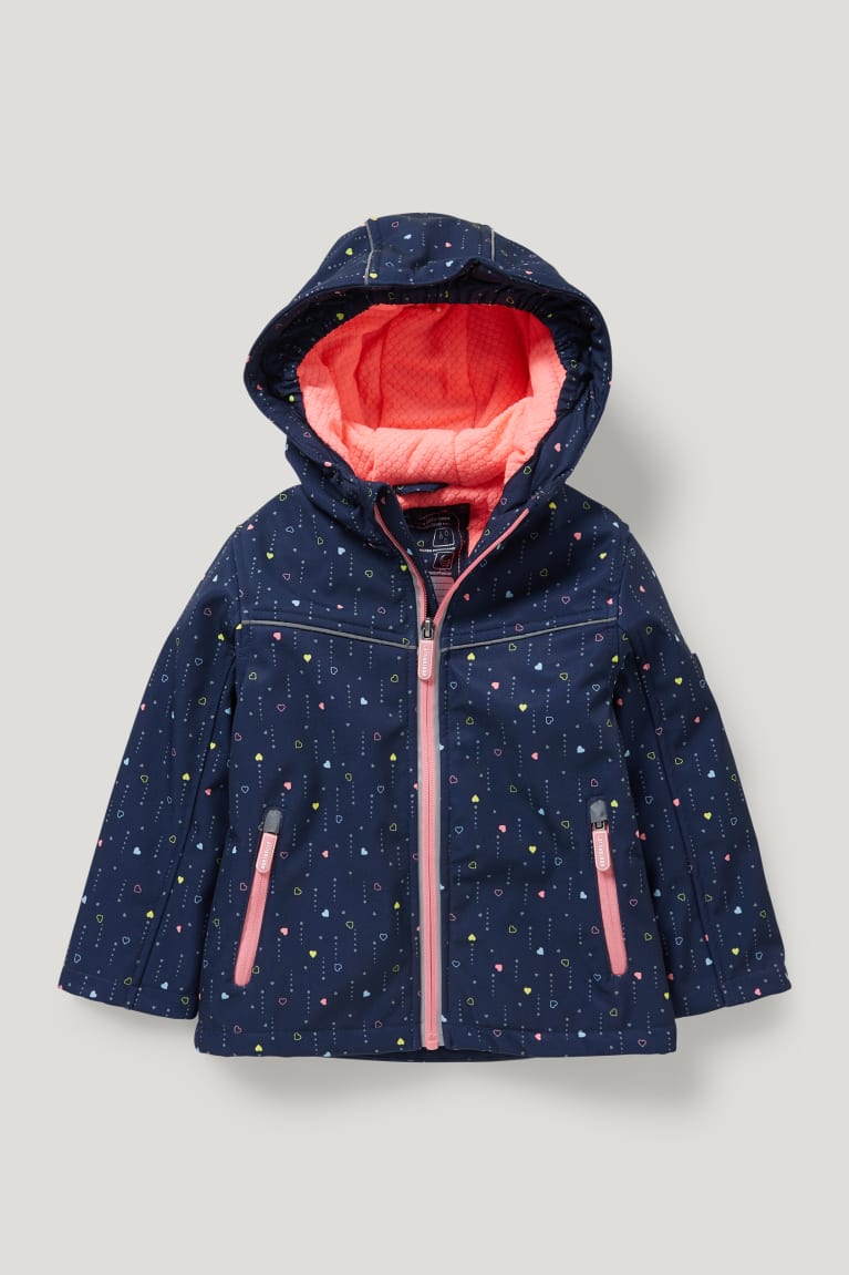 Casaco C&A With Hood Patterned Menina Azuis Escuro | 42987ONHC