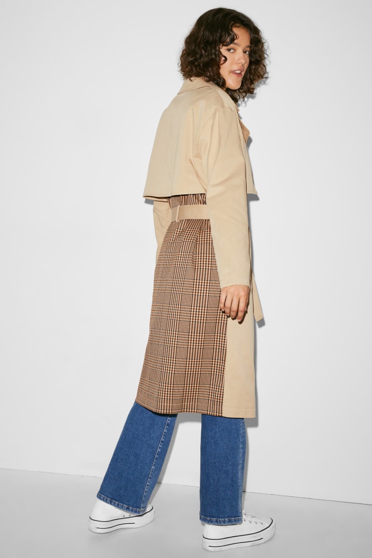 Casacos C&A Clockhouse Trench Feminino Bege | 59472RJOV