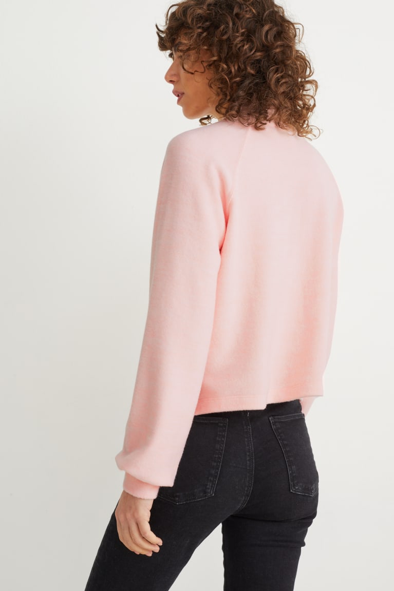 Jumpers C&A Fleece Lenzing™ Ecovero™ Feminino Rosa | 82514ZKON