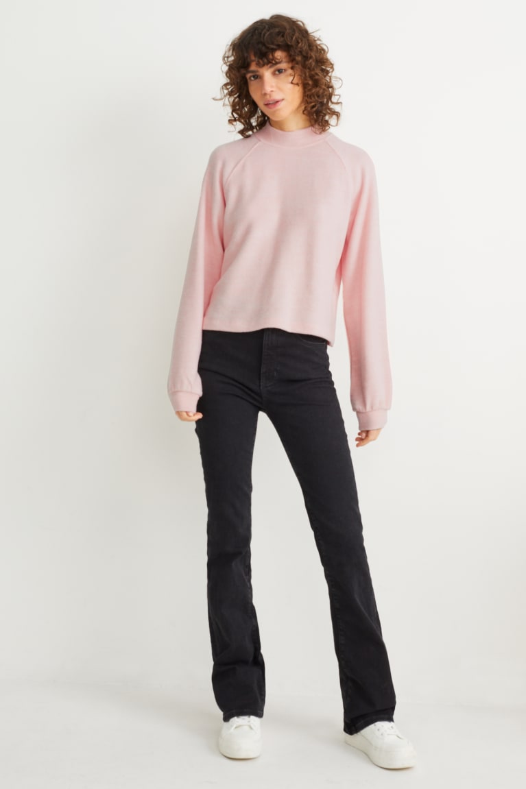 Jumpers C&A Fleece Lenzing™ Ecovero™ Feminino Rosa | 82514ZKON