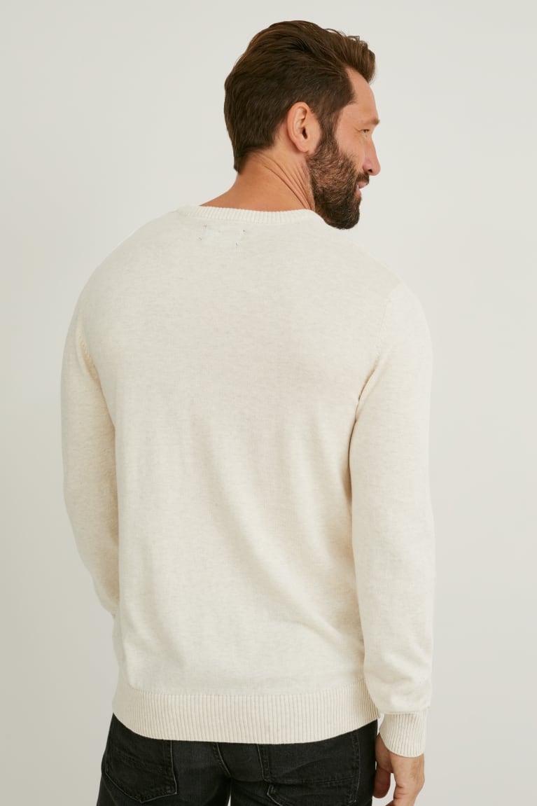 Jumpers C&A Masculino Branco | 84061PJDF