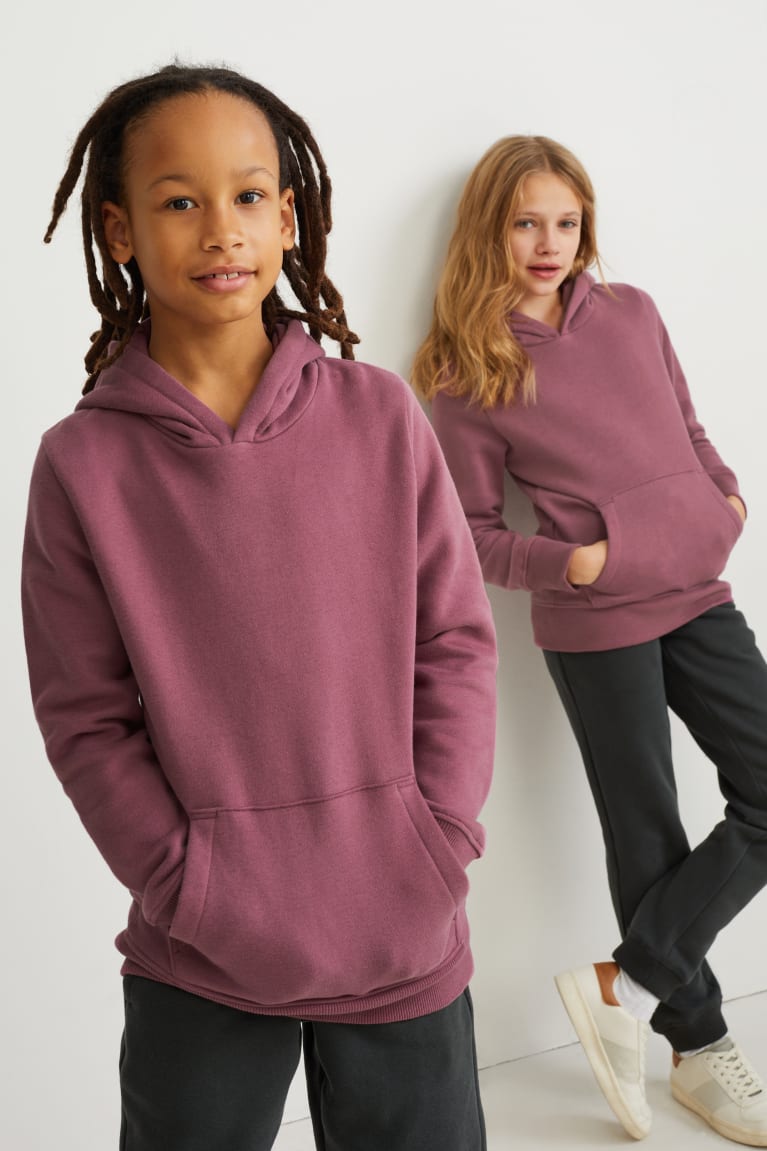 Moletom Com Capuz C&A Genderneutral Menina Roxo | 62781URWY