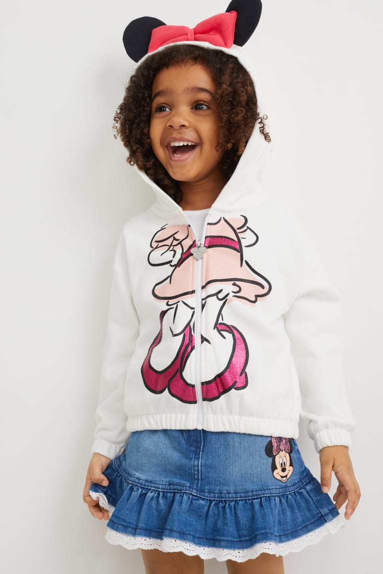 Moletom Com Capuz C&A Minnie Mouse Zip-through Menina Branco | 91347VBTG