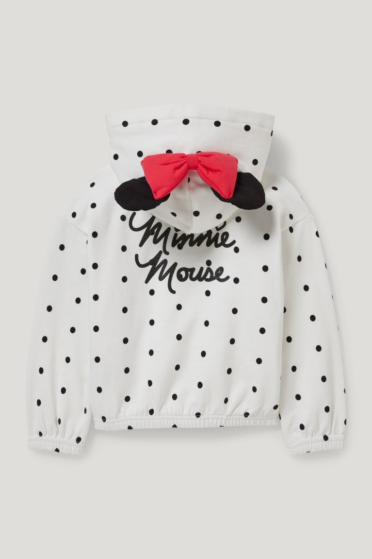 Moletons C&A Minnie Mouse Zip-through With Hood Polka Dot Menina Branco | 86095XWFC