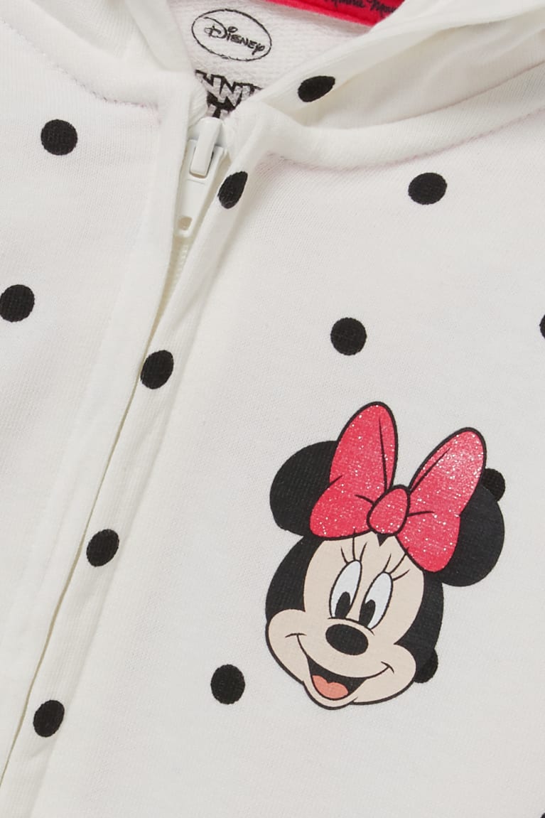 Moletons C&A Minnie Mouse Zip-through With Hood Polka Dot Menina Branco | 86095XWFC