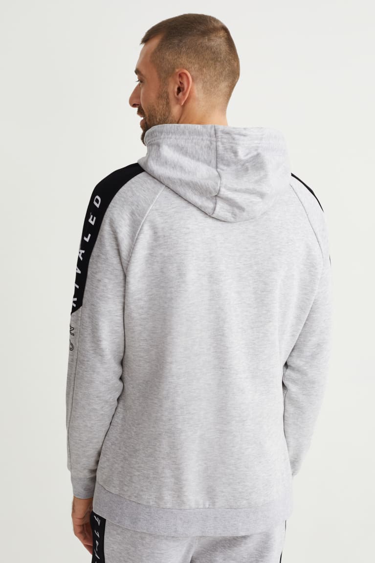 Moletons C&A Zip-through With Hood Masculino Luz Cinzentas | 71935JVXW