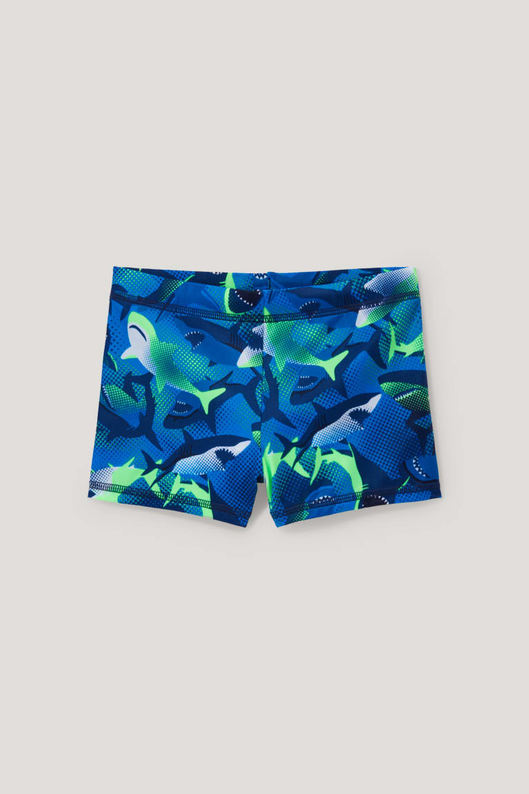 Roupa De Banho C&A Swim Lycra® Xtra Life™ Menino Azuis | 30714UNJQ