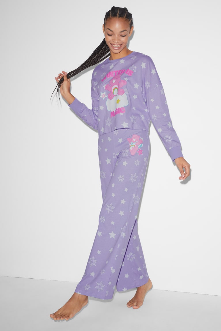 Roupa De Dormir C&A Clockhouse Pyjama Bottoms Care Bears Feminino Roxo | 67905LPSJ