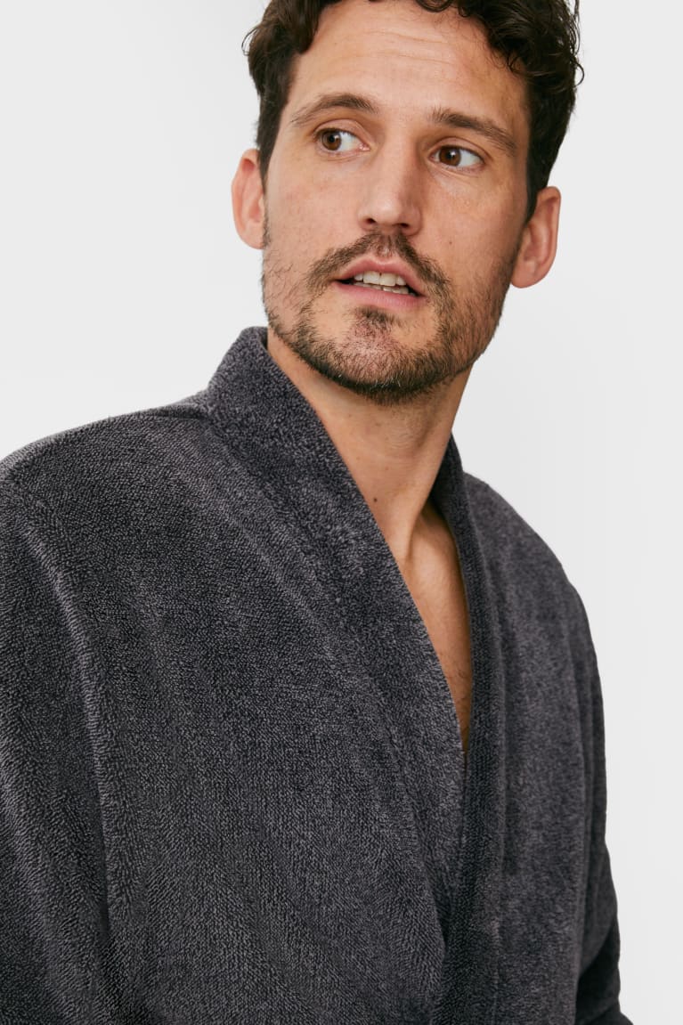 Roupa Interior C&A Bathrobe Masculino Cinzentas | 16872WHMG