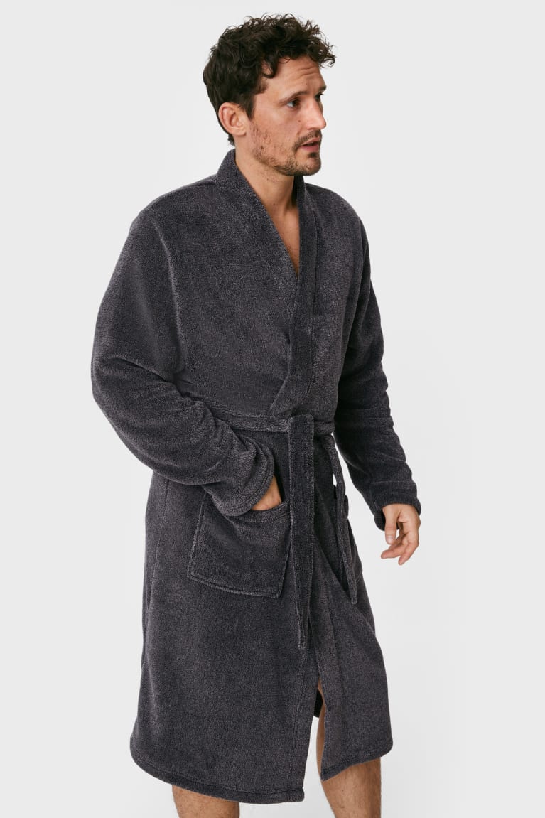 Roupa Interior C&A Bathrobe Masculino Cinzentas | 16872WHMG