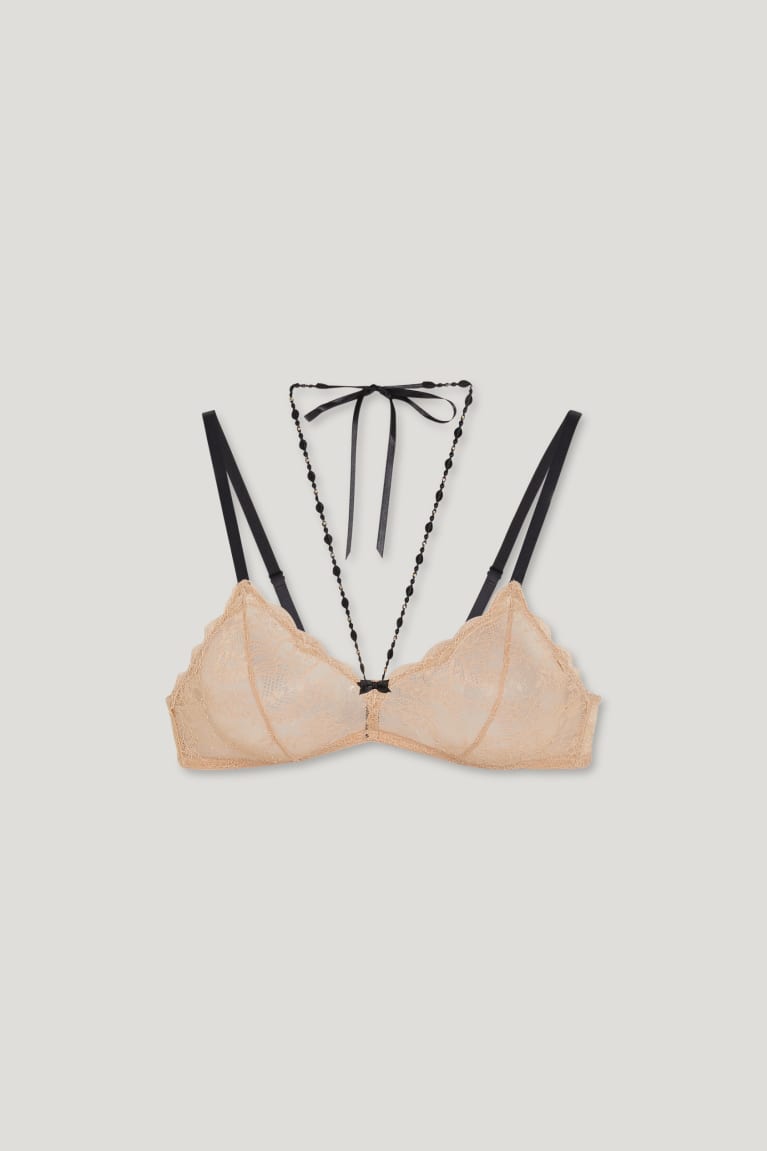 Roupa Interior C&A Bralette Feminino Bege | 01289RPNQ