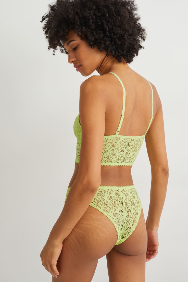 Roupa Interior C&A Bralette Feminino Luz Verdes | 19324JPLS