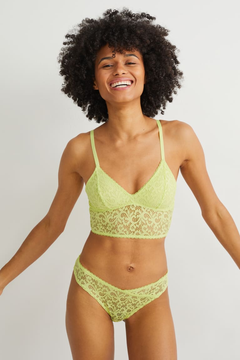 Roupa Interior C&A Bralette Feminino Luz Verdes | 19324JPLS